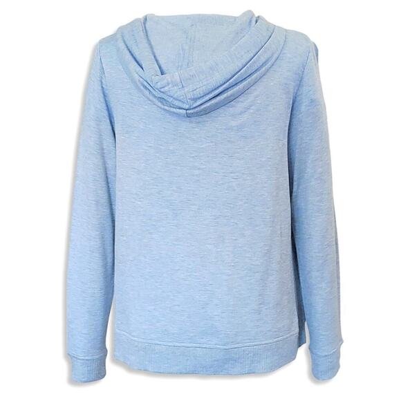 New! Peyton Primrose Metallic Star Graphic Soft Sweatshirt Pullover Hoodie - Picture 4 of 6